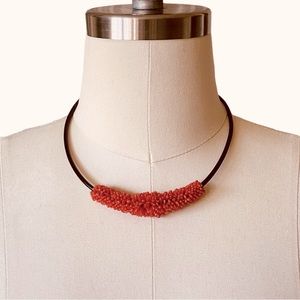 NEW authentic Red coral necklace